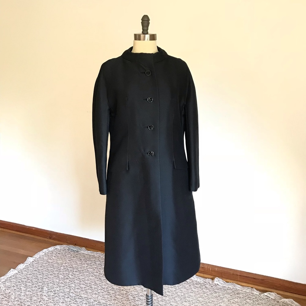Vintage 60’s Elizabeth Arden Black Coat CHIC #543